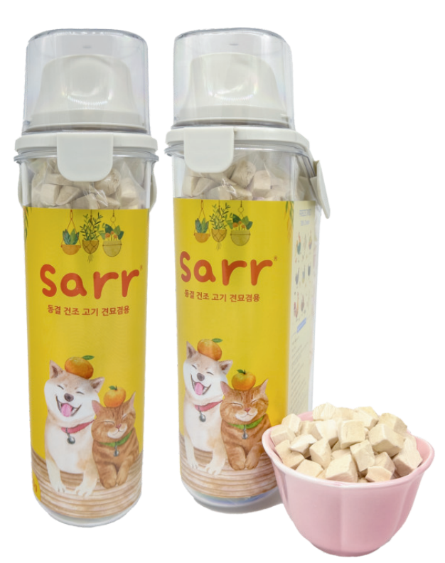 Sarr 貓狗脫水凍乾小食 雞胸肉粒 850g (大糧食樽裝)