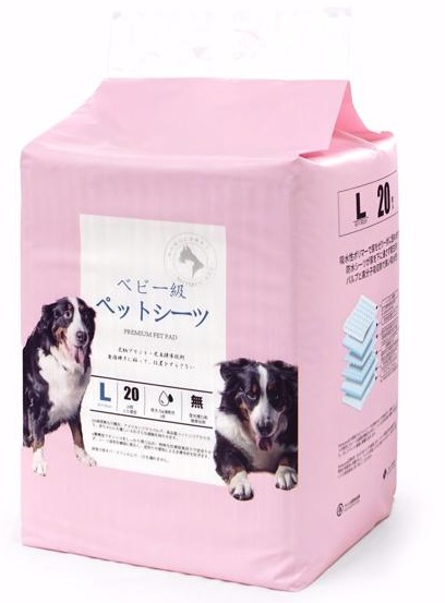 MOMOCARE 日本吸水珠寵物尿墊 (面層有印花+背貼) 三尺(90x60cm) - 20枚 (粉紅)