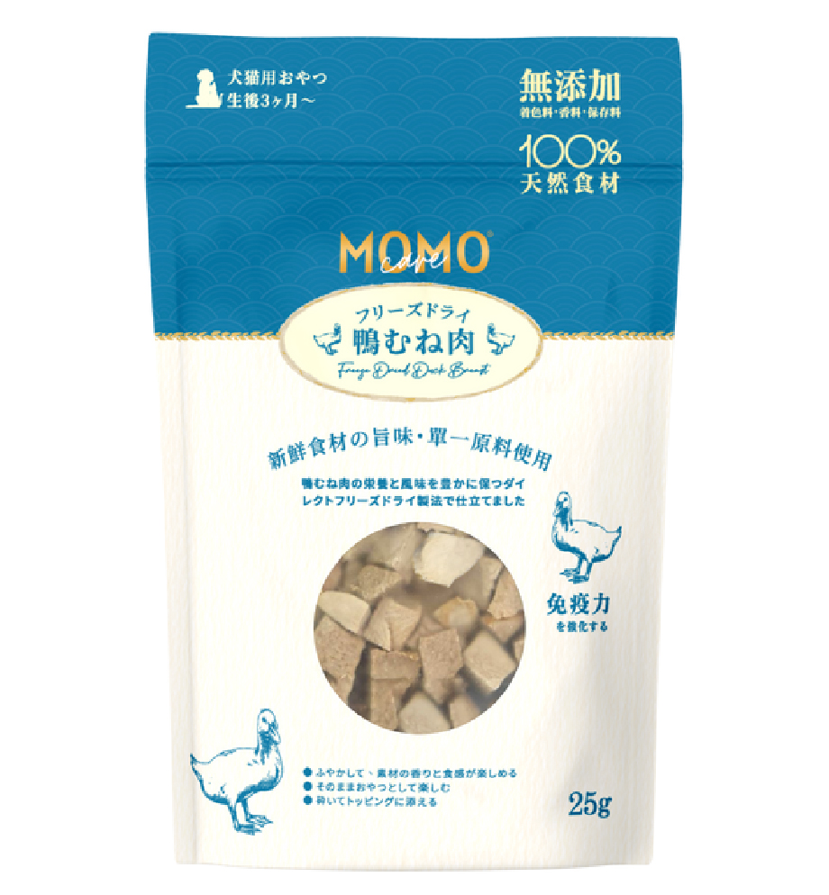 MomoCare 貓狗脫水凍乾小食 高級肉源系列 鴨肉 30g