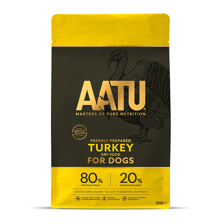 AATU 無穀物狗乾糧 單一蛋白系列 放養火雞配方配方 5kg
