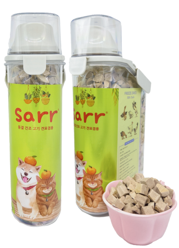 Sarr 貓狗脫水凍乾小食 鴨胸肉粒 800g (大糧食樽裝)