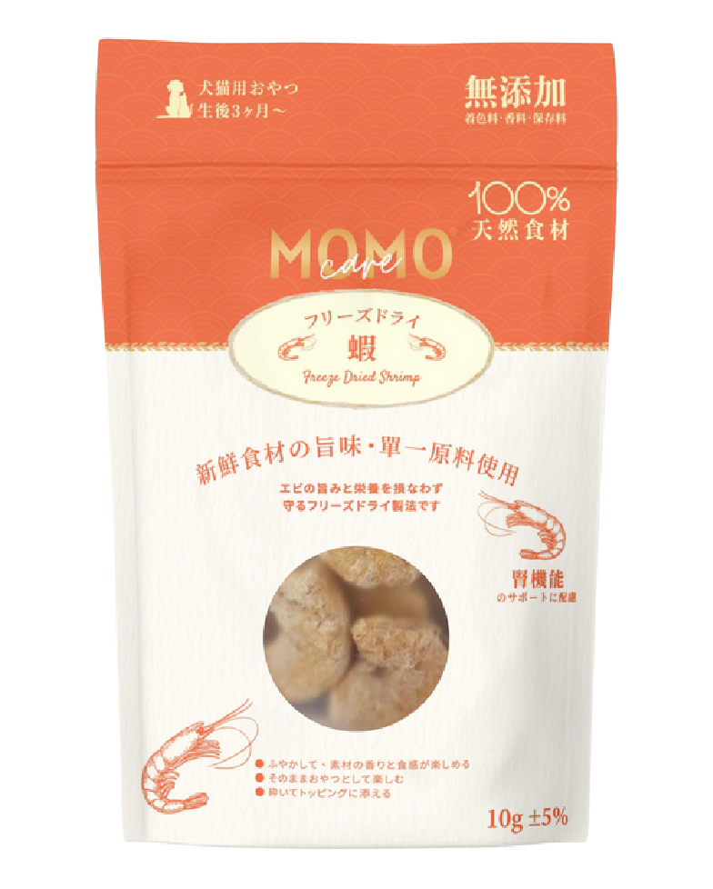 MomoCare 貓狗脫水凍乾小食 高級肉源系列 蝦 10g