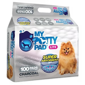 My Potty Pad Lite 經濟裝 殿堂吸寵物尿墊 活性炭 原味 尺半(33x45cm) 100枚 LMPPC100