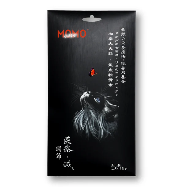 MomoCare 貓小食 功能性主食軟肉泥 [關節保護] 加拿大火雞+鯊魚軟骨素 15*5條