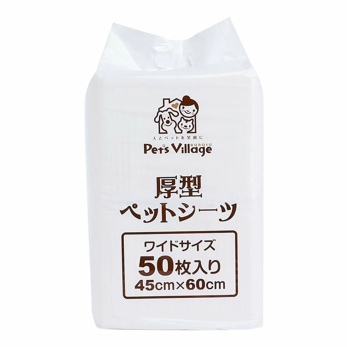 PETS VILLAGE 日本加厚尿墊 兩尺(45x60cm) - 50枚