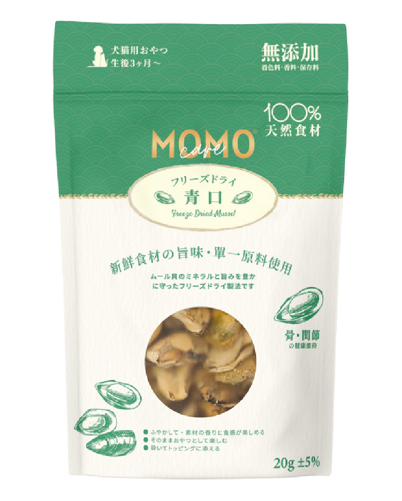 MomoCare 貓狗脫水凍乾小食 高級肉源系列 青口 20g