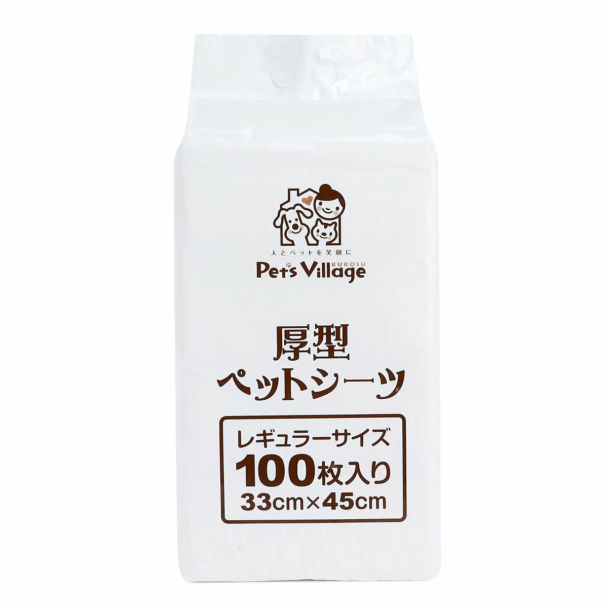 PETS VILLAGE 日本加厚尿墊 尺半(33x45cm) - 100枚