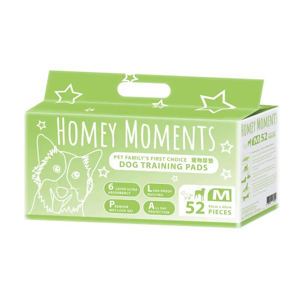 Homey Moments 6層鎖水寵物尿墊 兩尺(45x60cm) - 52枚 (綠)