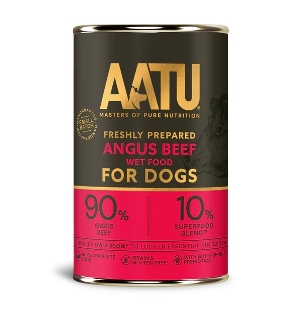 AATU 無穀物狗罐頭 安格斯牛肉配方 400g
