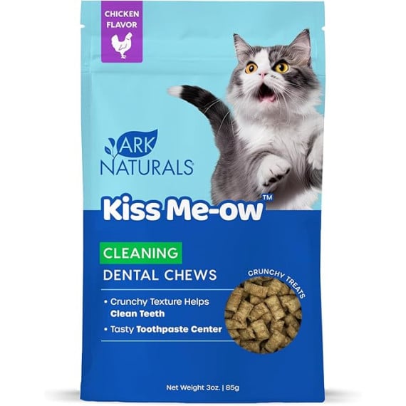 美國 ARK NATURALS 貓小食 Kiss Me-ow 雞肉潔齒夾心 170g