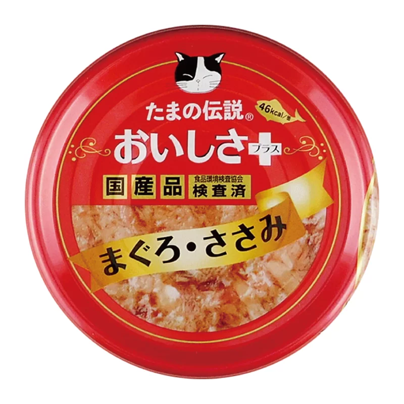 日本三洋小玉傳說 貓罐頭 東瀛風味 白身吞拿魚+雞胸肉 70g (紅)