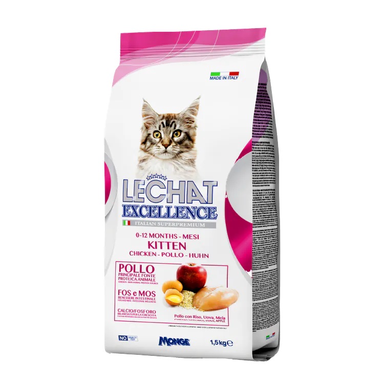 Lechat Excellence 貓糧 幼貓助長配方 雞肉蘋果 1.5kg