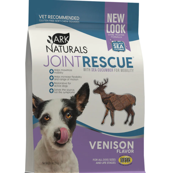 美國 ARK NATURALS 狗小食 關節保健海參軟片小食 鹿肉味 Joint Rescue Venison 9oz