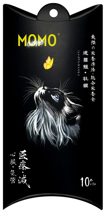 MomoCare 貓小食 功能性主食軟肉泥 [心臟氣管保護] 暹羅鱷+牡蠣 15*10條