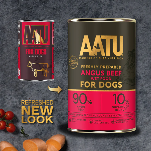 AATU 無穀物狗罐頭 安格斯牛肉配方 400g