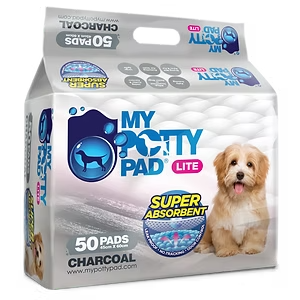 My Potty Pad Lite 經濟裝 殿堂吸寵物尿墊 活性炭 原味 兩尺(45x60cm) 50枚 LMPPC050
