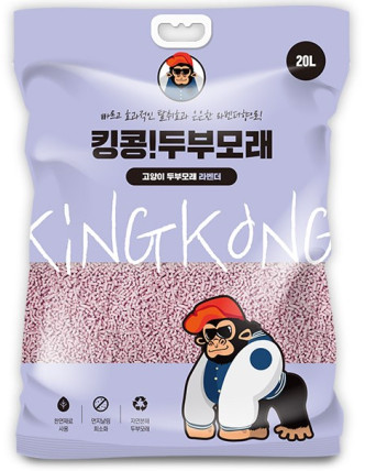 King Kong 金剛 天然豌豆豆腐砂 薰衣草 3.0mm 20L (紫)