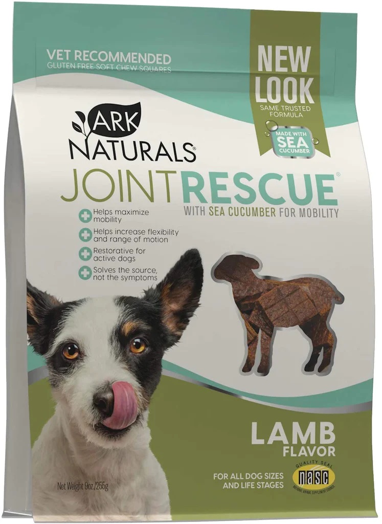 美國 ARK NATURALS 狗小食 關節保健海參軟片小食 羊肉味 Joint Rescue Lamb 9oz