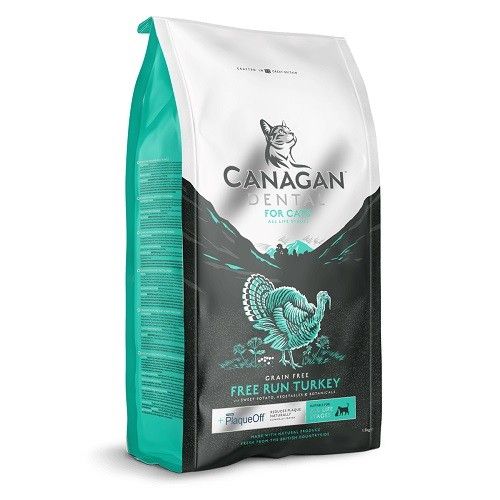Canagan 原之選 無穀物貓糧 走地雞火雞健齒配方 4kg (湖水綠色)