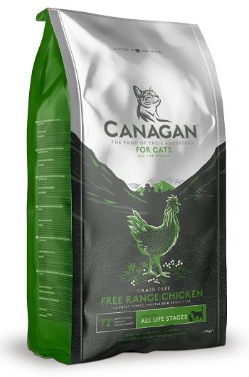 Canagan 原之選 無穀物貓糧 走地雞配方 4kg (綠色)