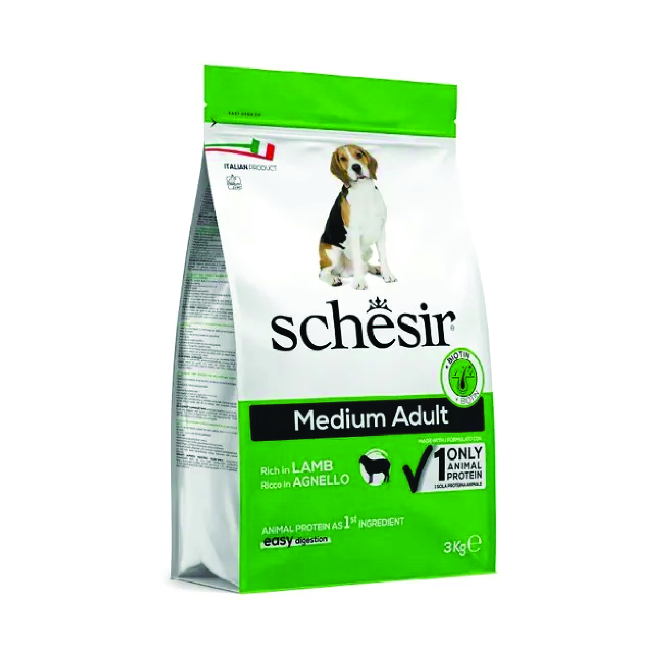 Schesir 狗糧 天然中型成犬糧 羊肉 3kg