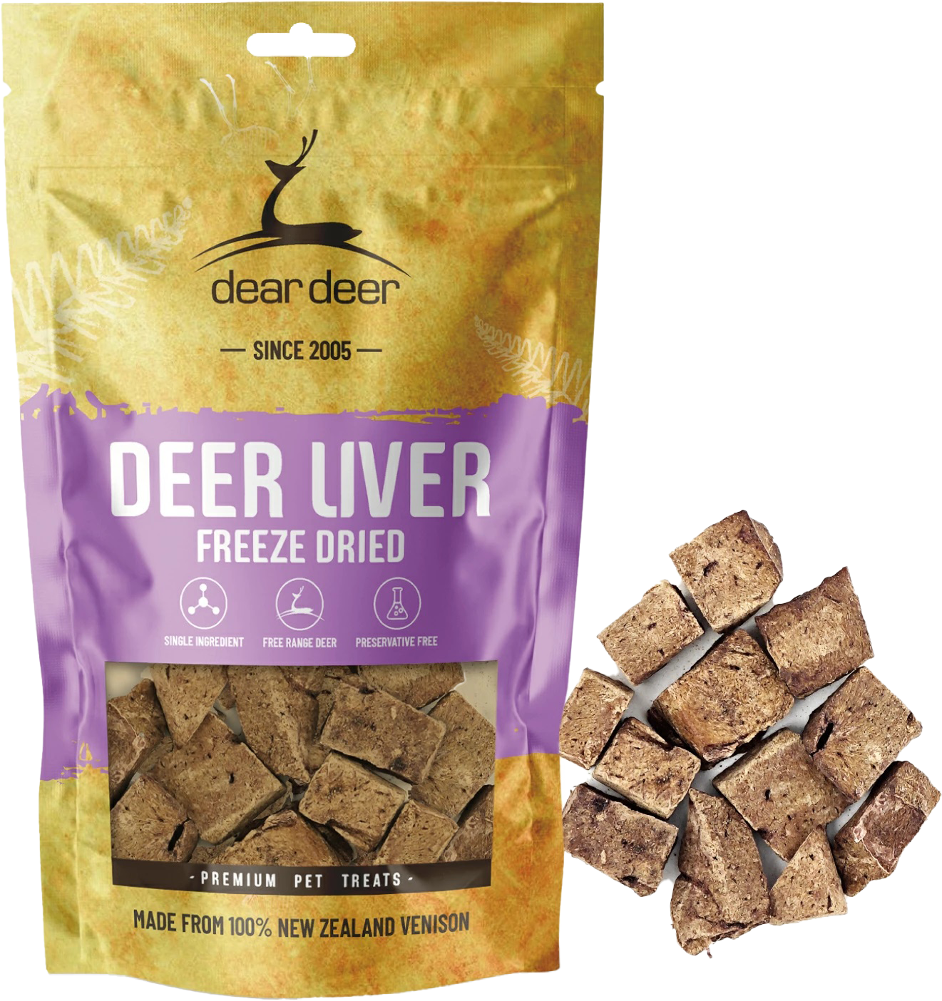 dear deer 狗小食 Liver 鹿肝 50g
