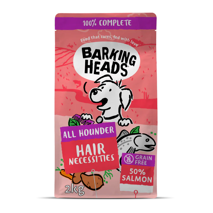 Barking Heads 無穀物狗糧 成犬 三文魚 6kg (蟹紅色)