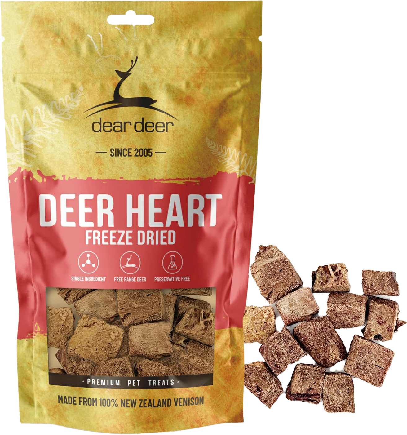 dear deer 狗小食 Heart 鹿心 50g