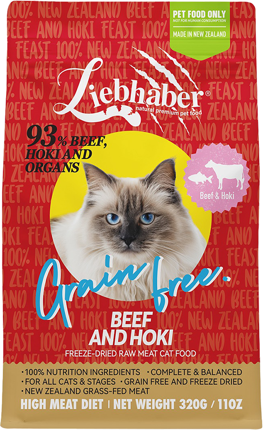 Liebhaber 凍乾貓糧 牛肉+鱈魚 320g