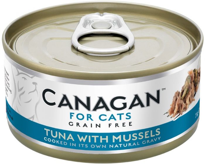 Canagan 原之選 貓罐頭 吞拿魚伴青口配方 75g (深藍)