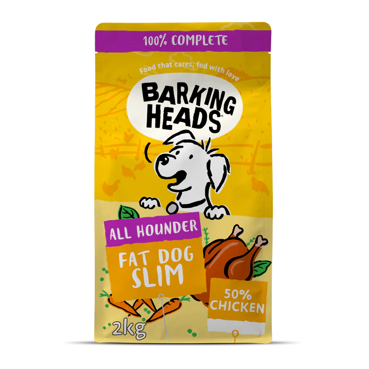Barking Heads 狗糧 全天然成犬低卡體控配方 雞肉 6kg (黃色)