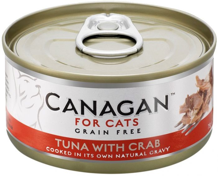 Canagan 原之選 貓罐頭 吞拿魚伴蟹肉配方 75g (紅)