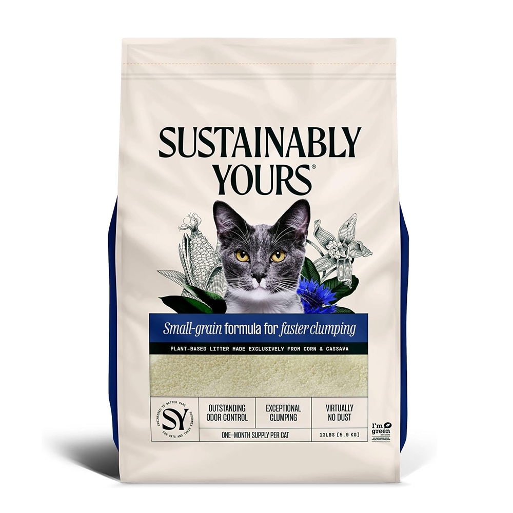 善地球 Sustainably Yours 粟米木薯凝結砂 幼砂 13lb (藍色)