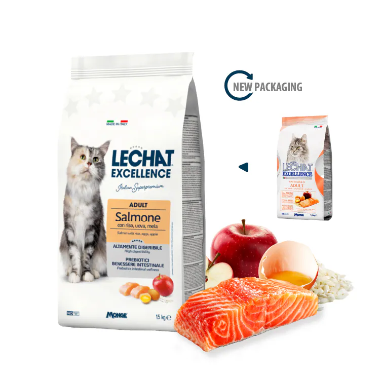 Lechat Excellence 貓糧 成貓美毛配方 三文魚蘋果 1.5kg