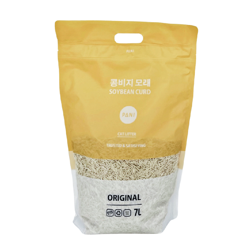 韓國 PANI 木薯混合豆腐砂 原味 1.5mm 7L (黃)