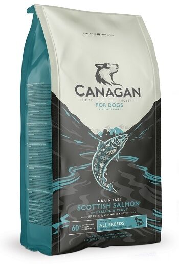 Canagan 原之選 無穀物狗糧 蘇格蘭三文魚配方 (標準粒) (淺藍) 12kg