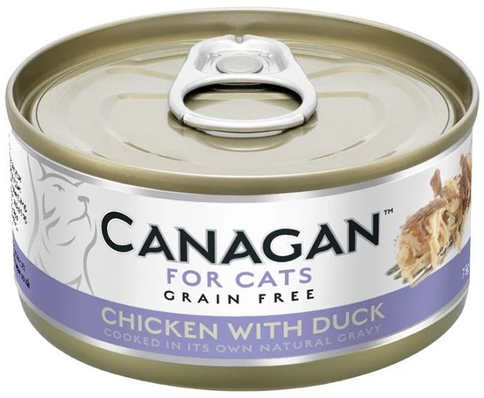 CanagaCanagan 原之選 貓罐頭 雞肉伴鴨肉配方 75g (紫)