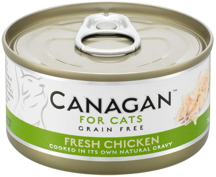 Canagan 原之選 貓罐頭 鮮雞肉配方 75g (淺綠)