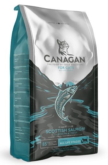 Canagan 原之選 無穀物貓糧 蘇格蘭三文魚配方 4kg (淺藍)