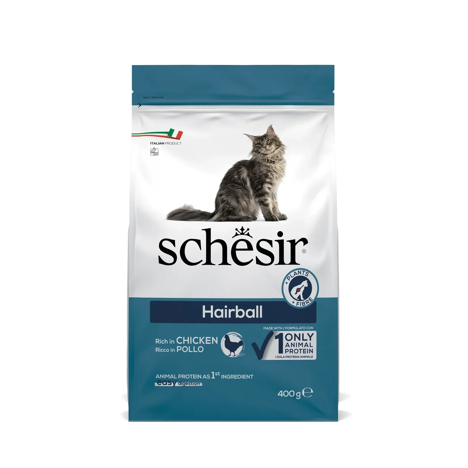 Schesir 貓糧 天然去毛球貓糧 雞肉味 1.5kg
