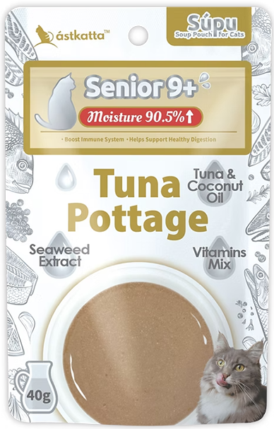 Astkatta 貓營養補水湯包 老貓9+ 吞拿魚濃湯 Senior 9+ 40g