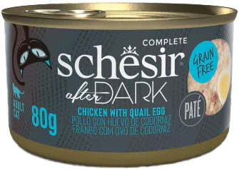 Schesir 貓罐頭(主食) After Dark 肉醬系列 無穀物雞肉鵪鶉蛋(肉醬) 80g