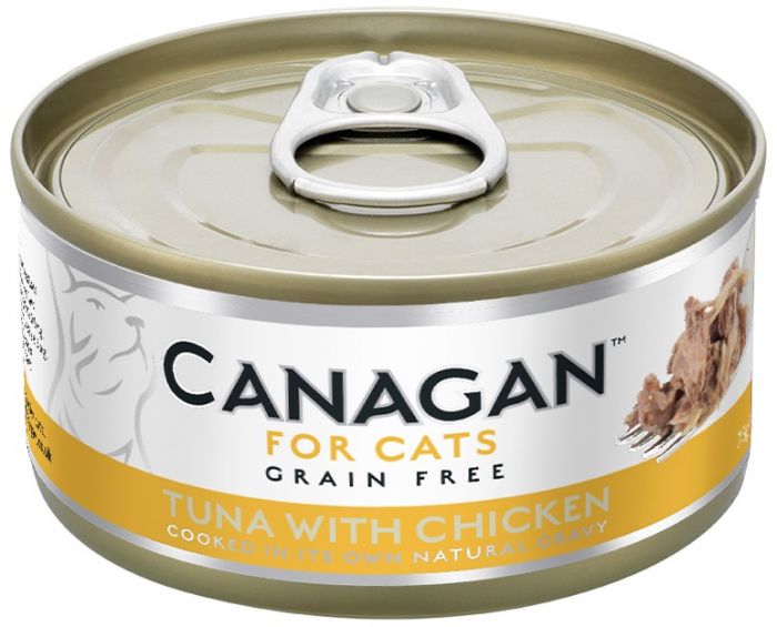 Canagan 原之選 貓罐頭 吞拿魚伴雞肉配方 75g (黃)
