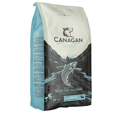 Canagan 原之選 無穀物狗糧 蘇格蘭三文魚配方 細粒 (淺藍) 2kg（複製）