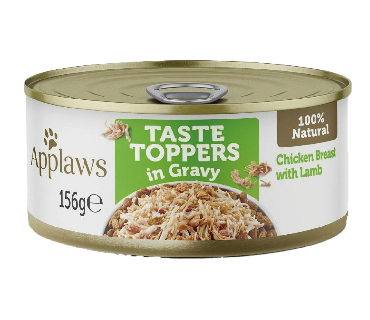 Applaws 狗罐頭 Taste Toppers 肉絲湯汁配方 雞胸肉羊肉 156g (綠)